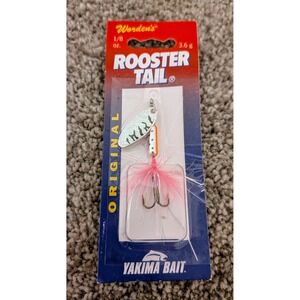 Wordens Rooster Tail Original Fishing Lure 1/8 oz Pink‎ Trout Tiger